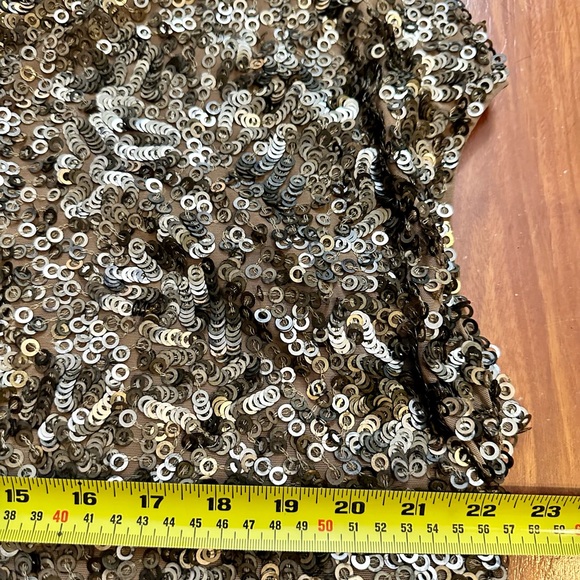 VINCE Gold & Champagne Sequin Mini Dress - Picture 12 of 14